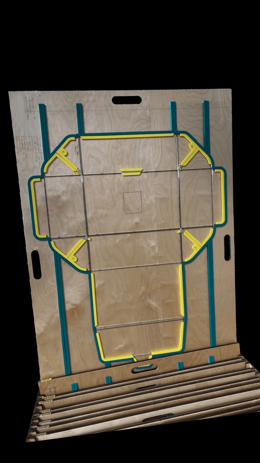 Technisches Stanzmuster eines Ravioli Pakets